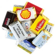 Custom Molded 1/3 oz Chocolate Wrapper Bar