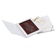 Chocolate Menu Favor